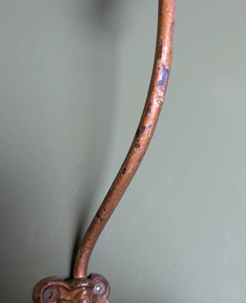 French c.1900 coat and hat hooks - Image 11