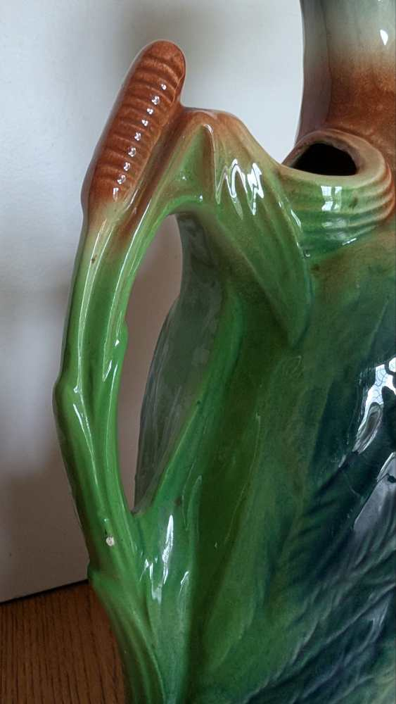 Barbotine duck absinthe water jug, St Clement, France, 1950s - Image 4