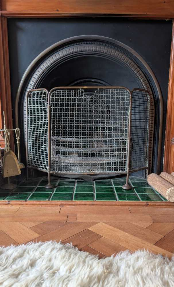 Brass Edwardian fireguard - Image 11