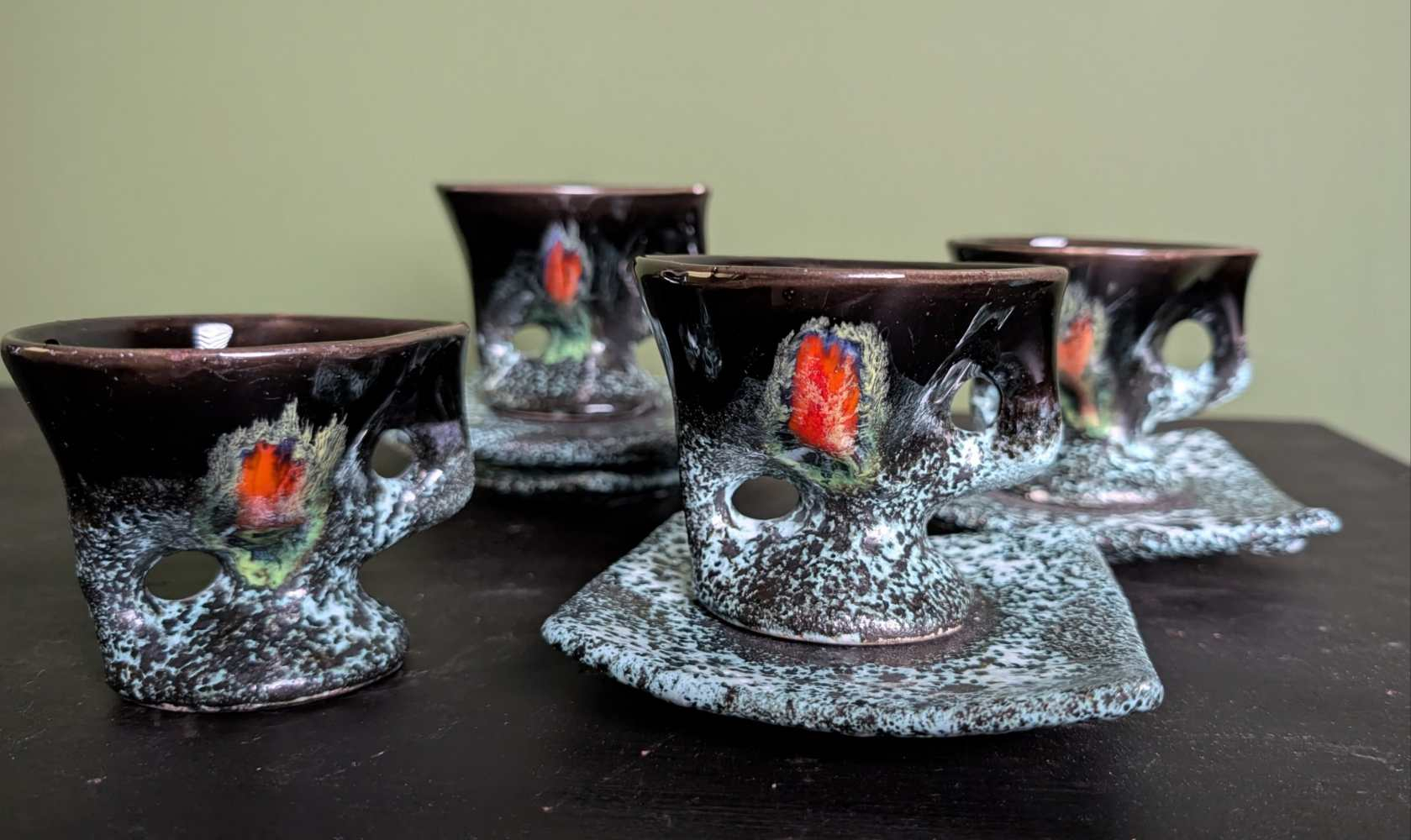 1950s French Vallauris Coffee Set - Image 15