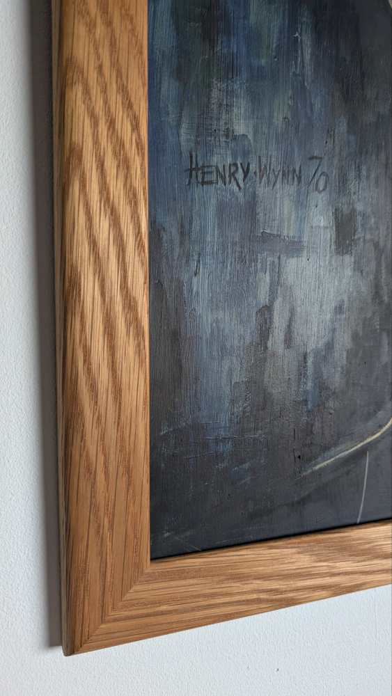 Original oil on canvas painting of 'Tete de Clown' after Bernard Buffet - Image 11