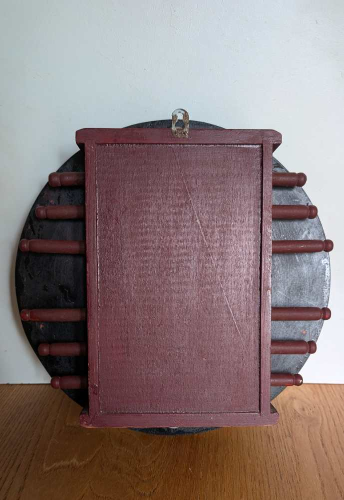 Large round painted perpetual calendar - in English and Italian - Image 4