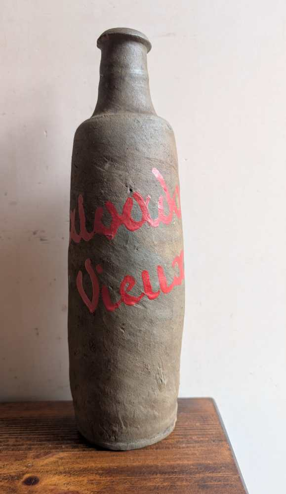 Pair of c.18th century French stoneware Calvados bottles - Image 2