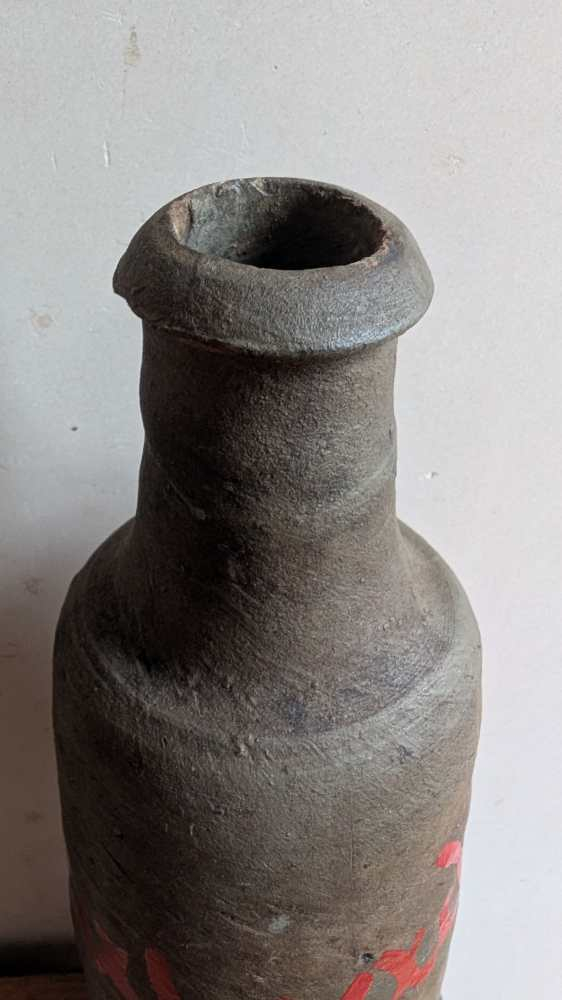 Pair of c.18th century French stoneware Calvados bottles - Image 3
