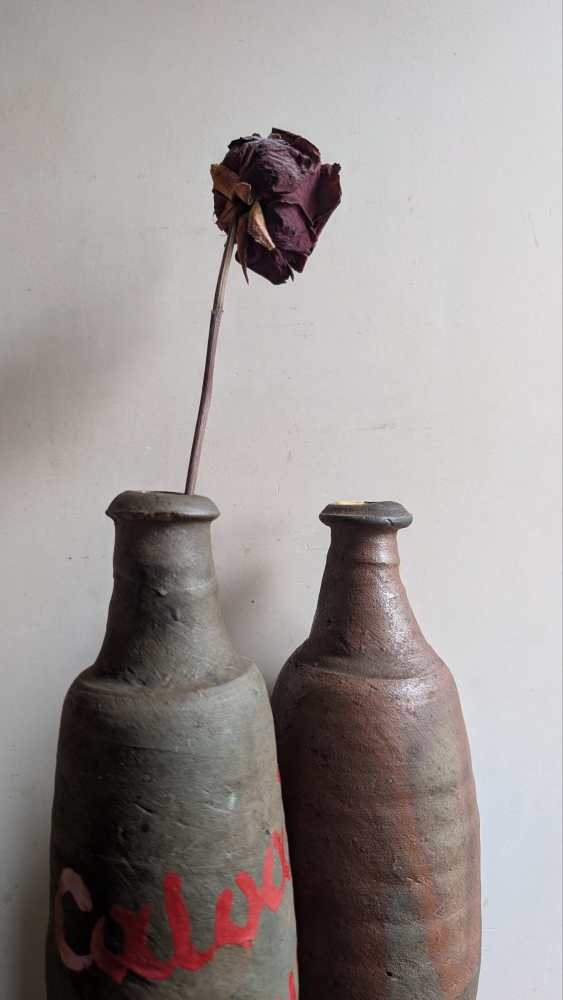 Pair of c.18th century French stoneware Calvados bottles - Image 18