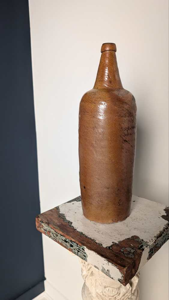 Large 19th century French stoneware bottle - Image 8