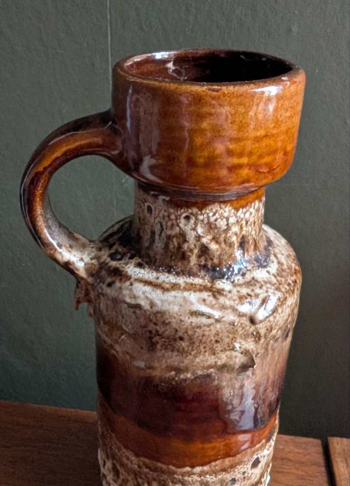 Smaller Midcentury West German jug vase - Image 13