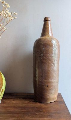 Large 19th century French stoneware bottle