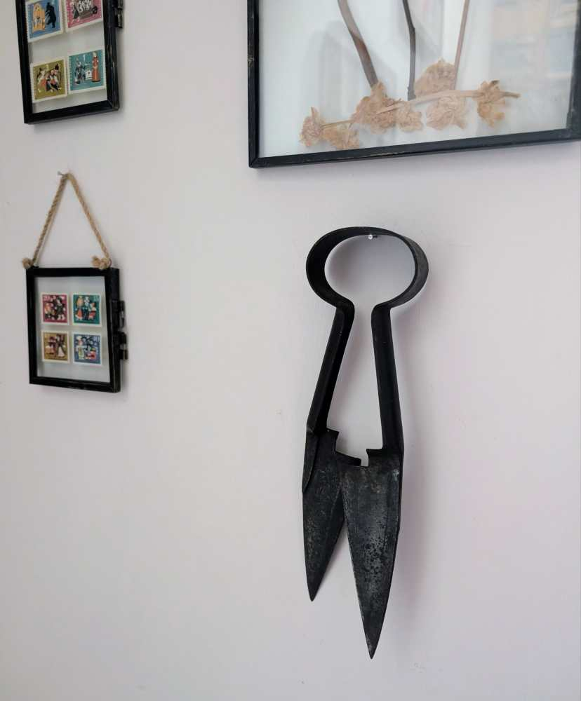 1930s Sheffield steel sheep shears with sheath - Image 7
