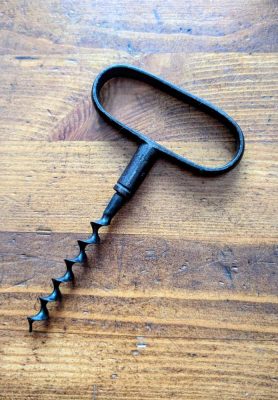 Antique hoop pull corkscrew