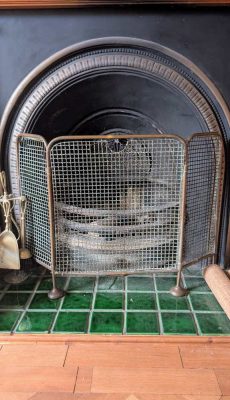 Brass Edwardian fireguard