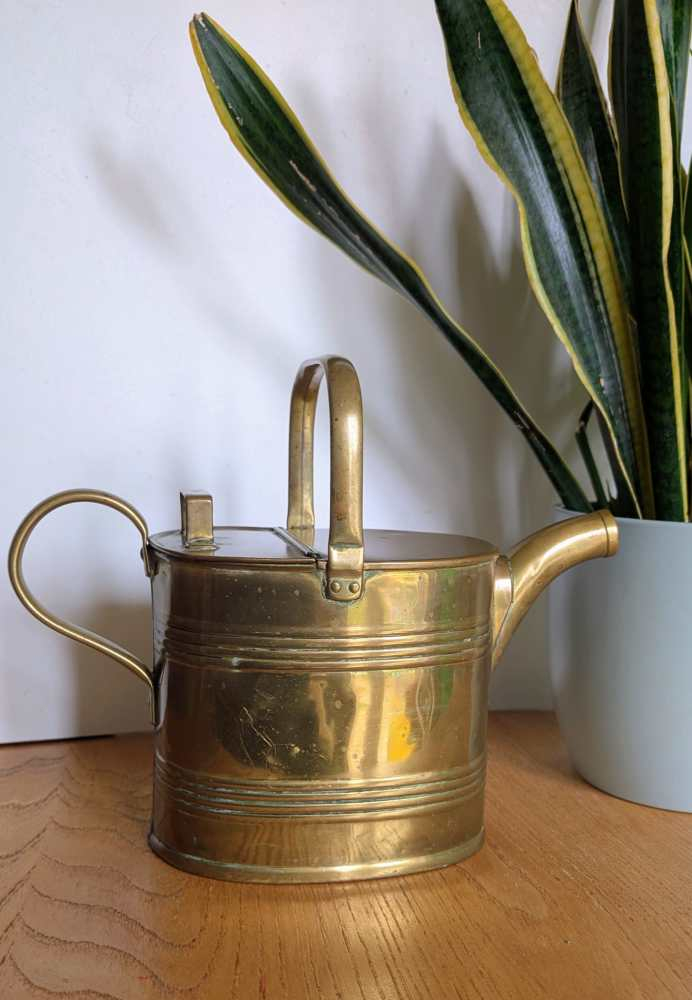 Victorian brass watering can - Image 4