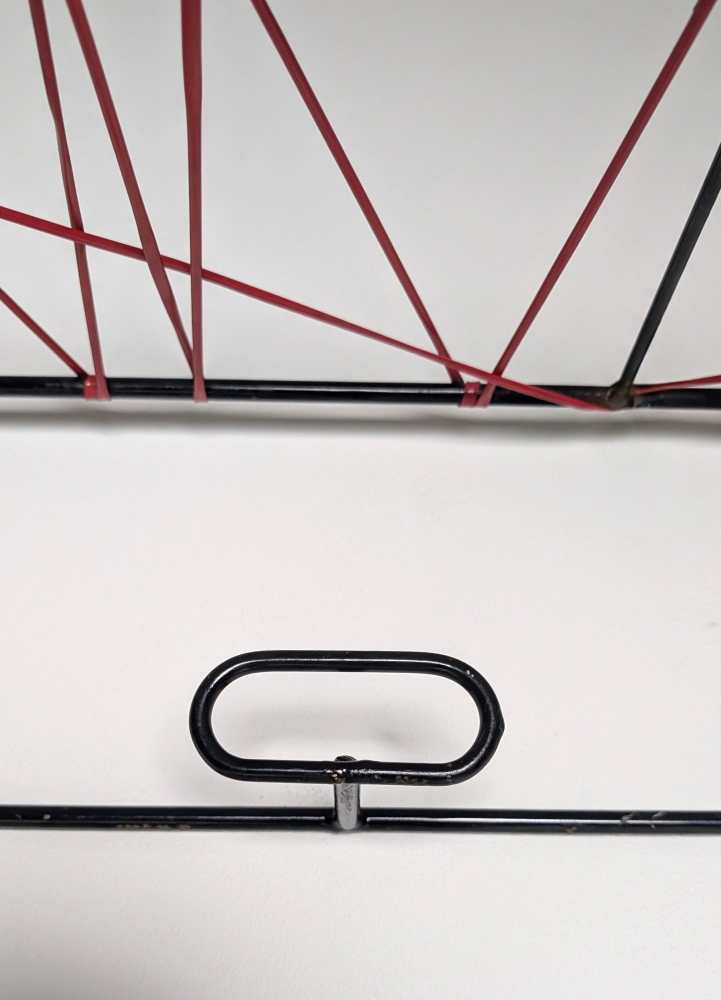 Midcentury coat rack with hat shelf - Image 5