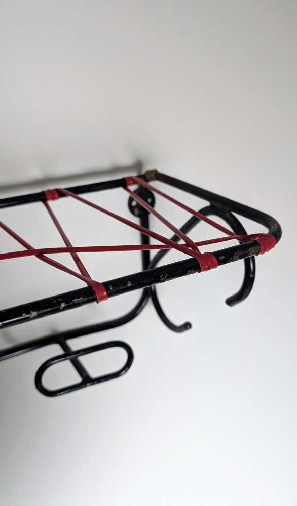 Midcentury coat rack with hat shelf - Image 7