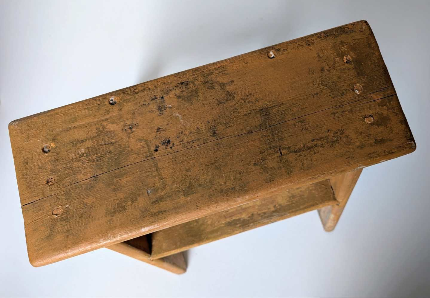 2 step painted wooden folding steps - Image 4