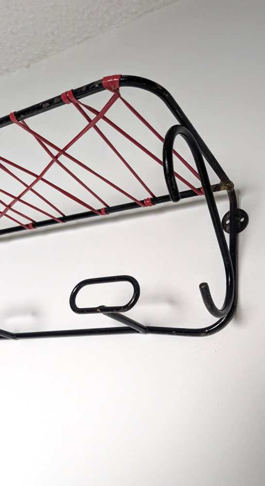 Midcentury coat rack with hat shelf - Image 9
