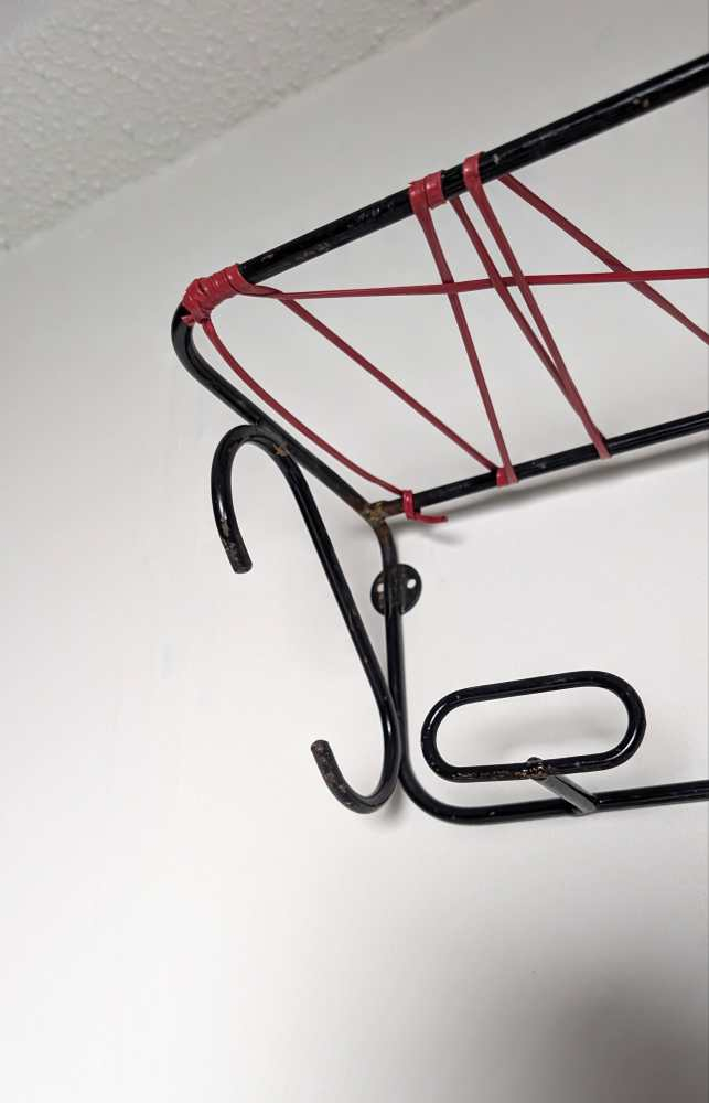 Midcentury coat rack with hat shelf - Image 11