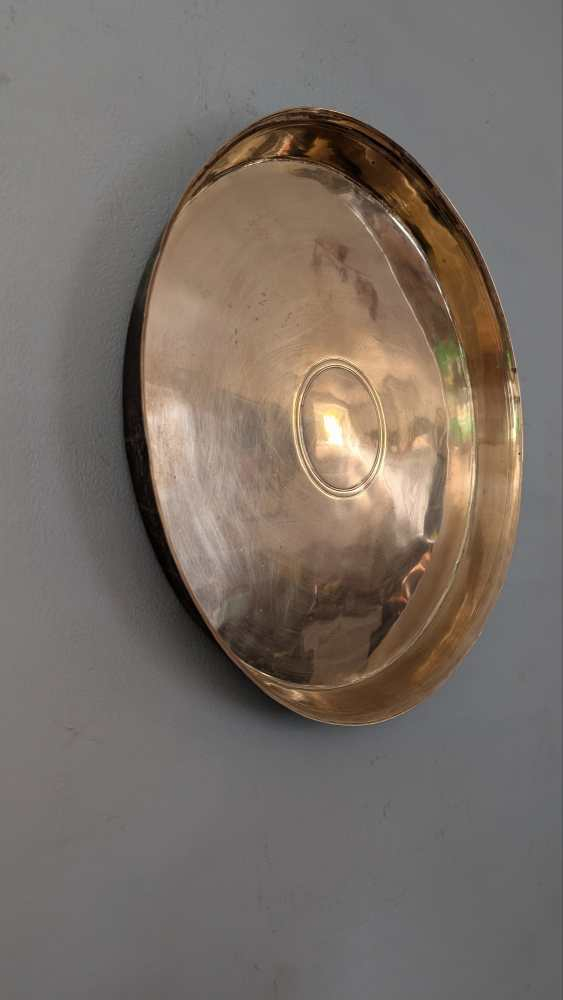 Round brass vintage tray - Image 10