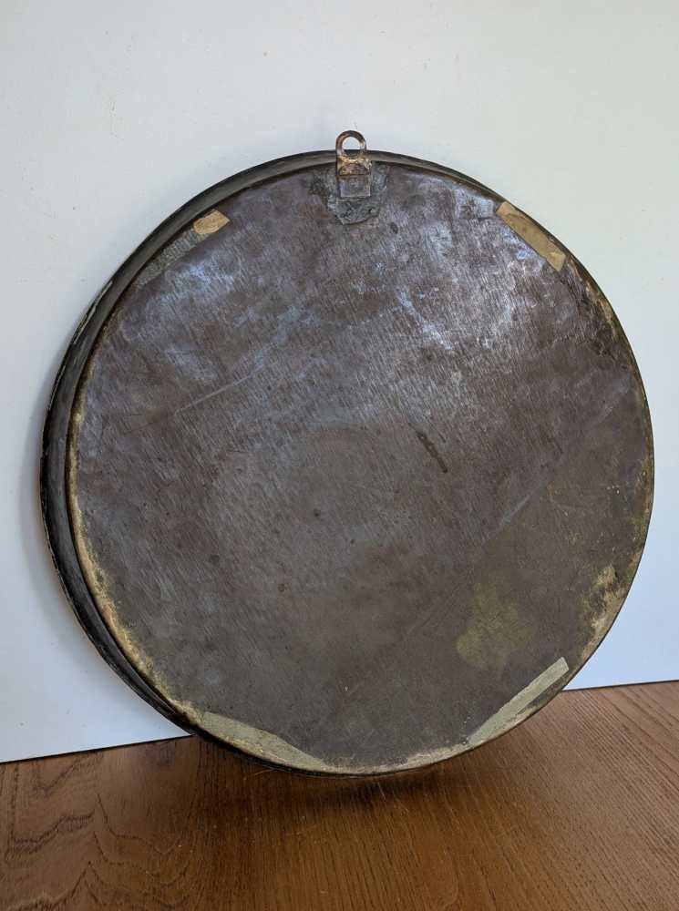 Round brass vintage tray - Image 8