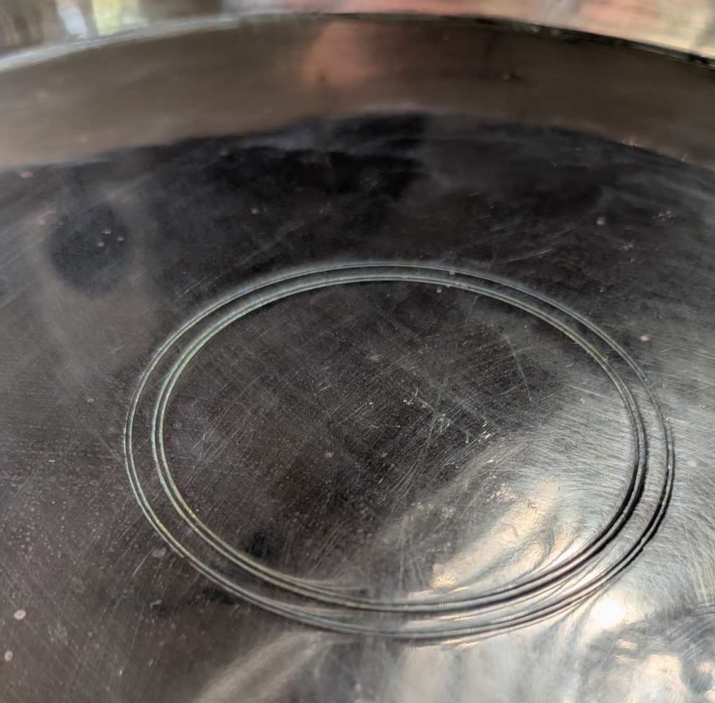 Round brass vintage tray - Image 6