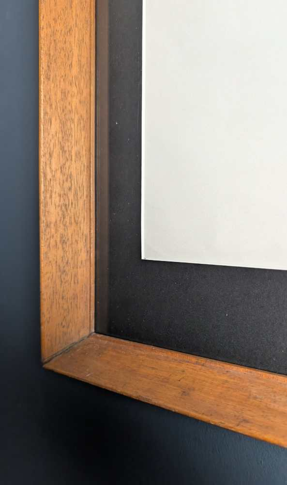 1960s Georges Brassens merged with a cat, illustration in midcentury frame - Image 8