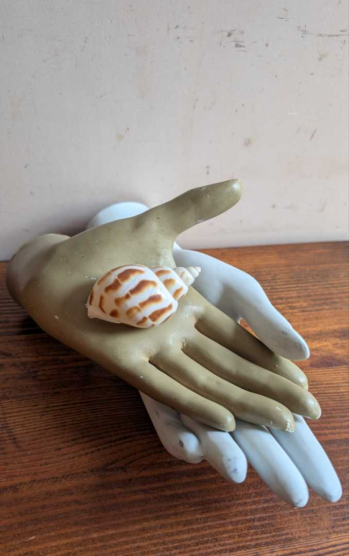 Vintage brown and white hand mannequins - Image 14