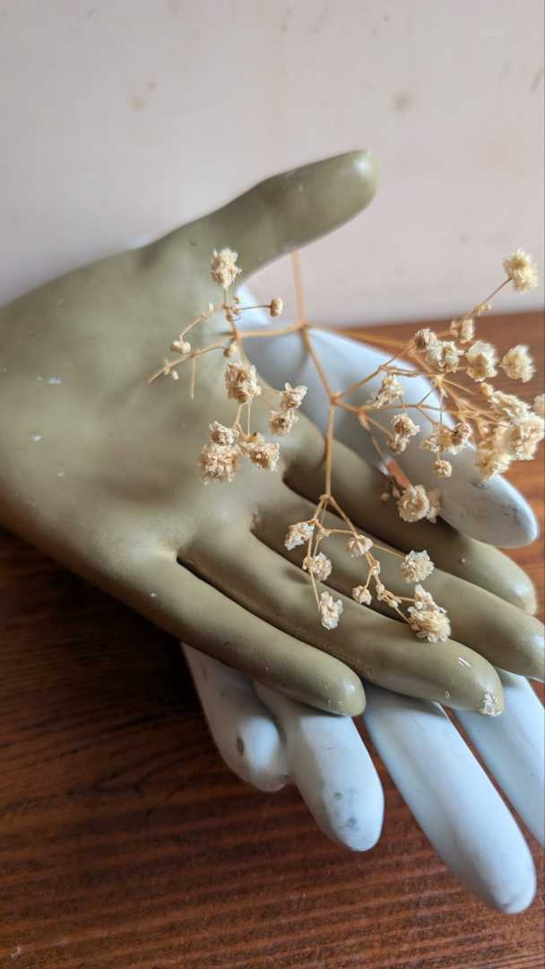 Vintage brown and white hand mannequins - Image 5