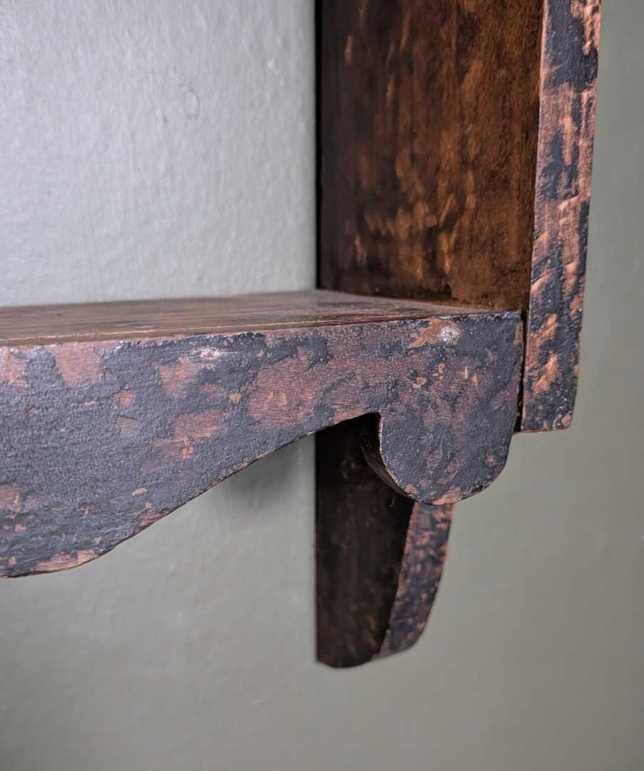 19th century handcut wall shelves - Image 6