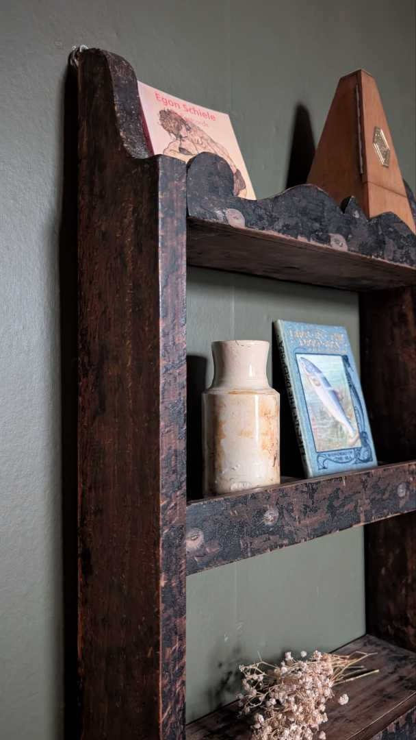 19th century handcut wall shelves - Image 12