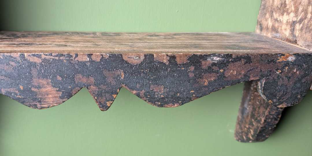 19th century handcut wall shelves - Image 16