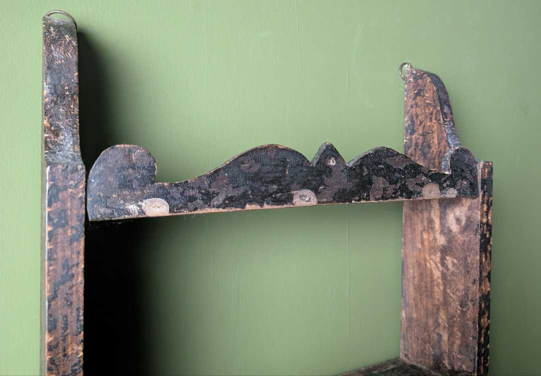 19th century handcut wall shelves - Image 15