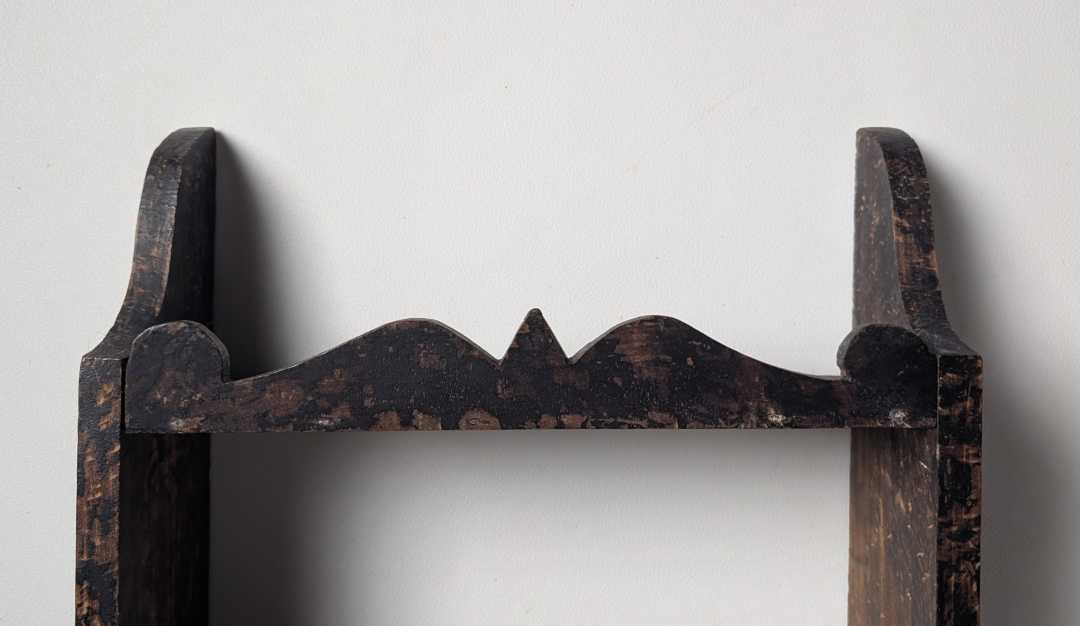 19th century handcut wall shelves - Image 5