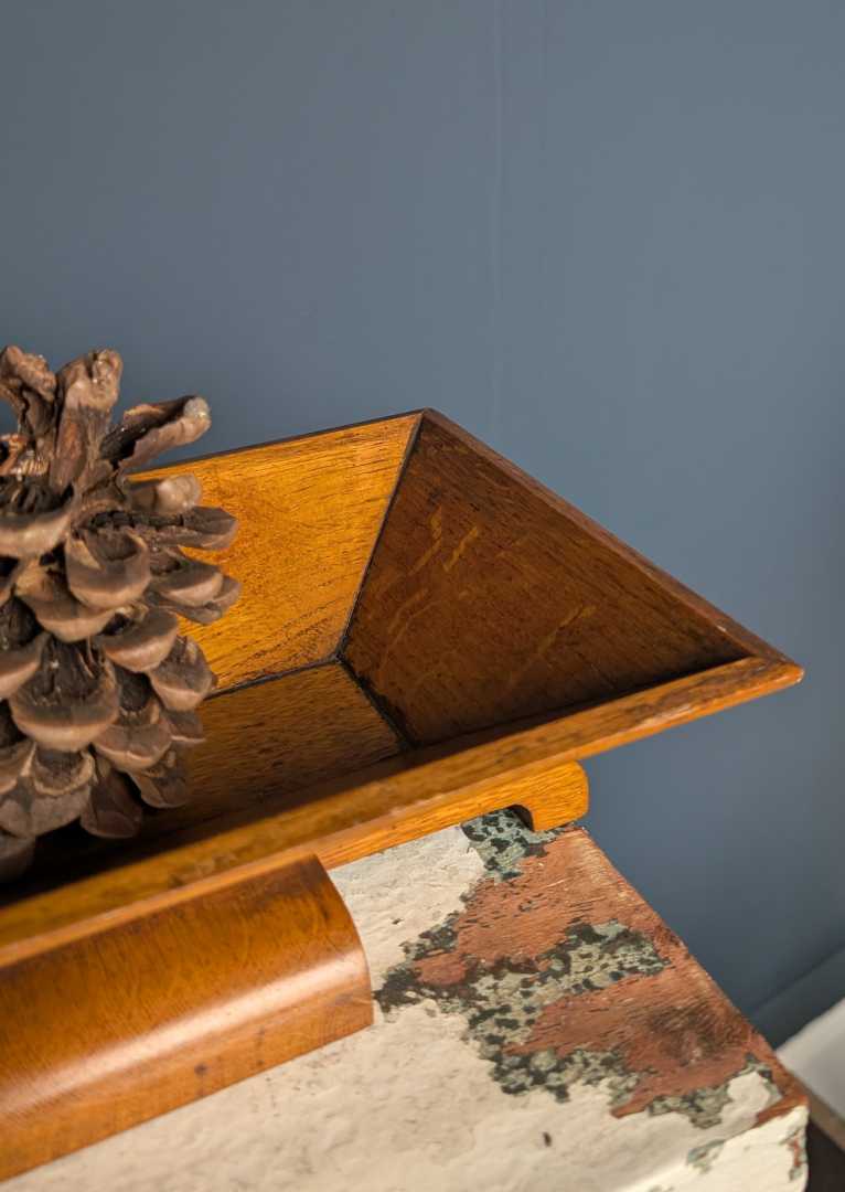 Art Deco golden oak dish - Image 6