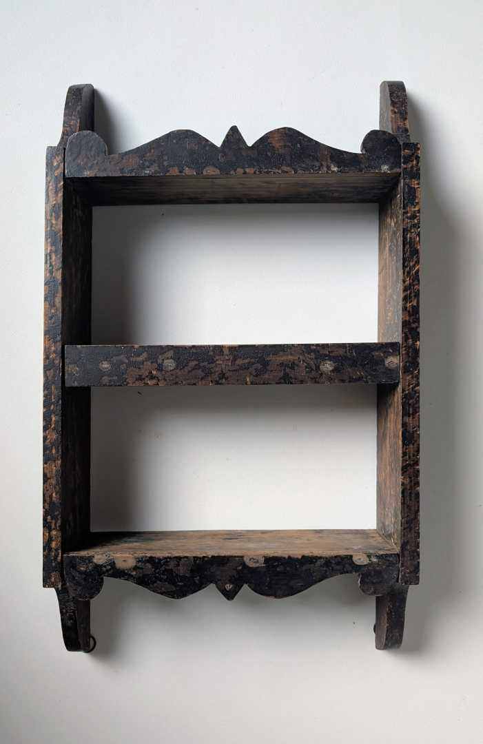 19th century handcut wall shelves