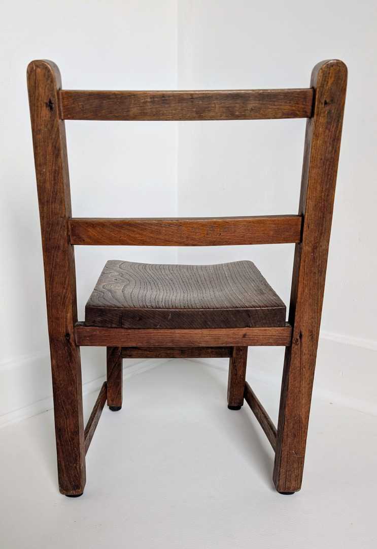Child's midcentury oak and elm chair - Image 12