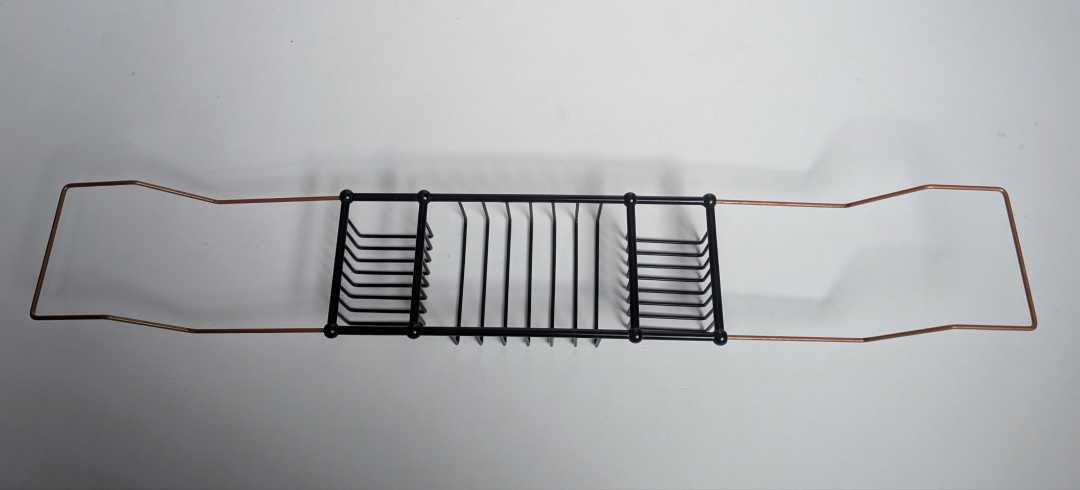 Vintage bath shelf rack - Image 2