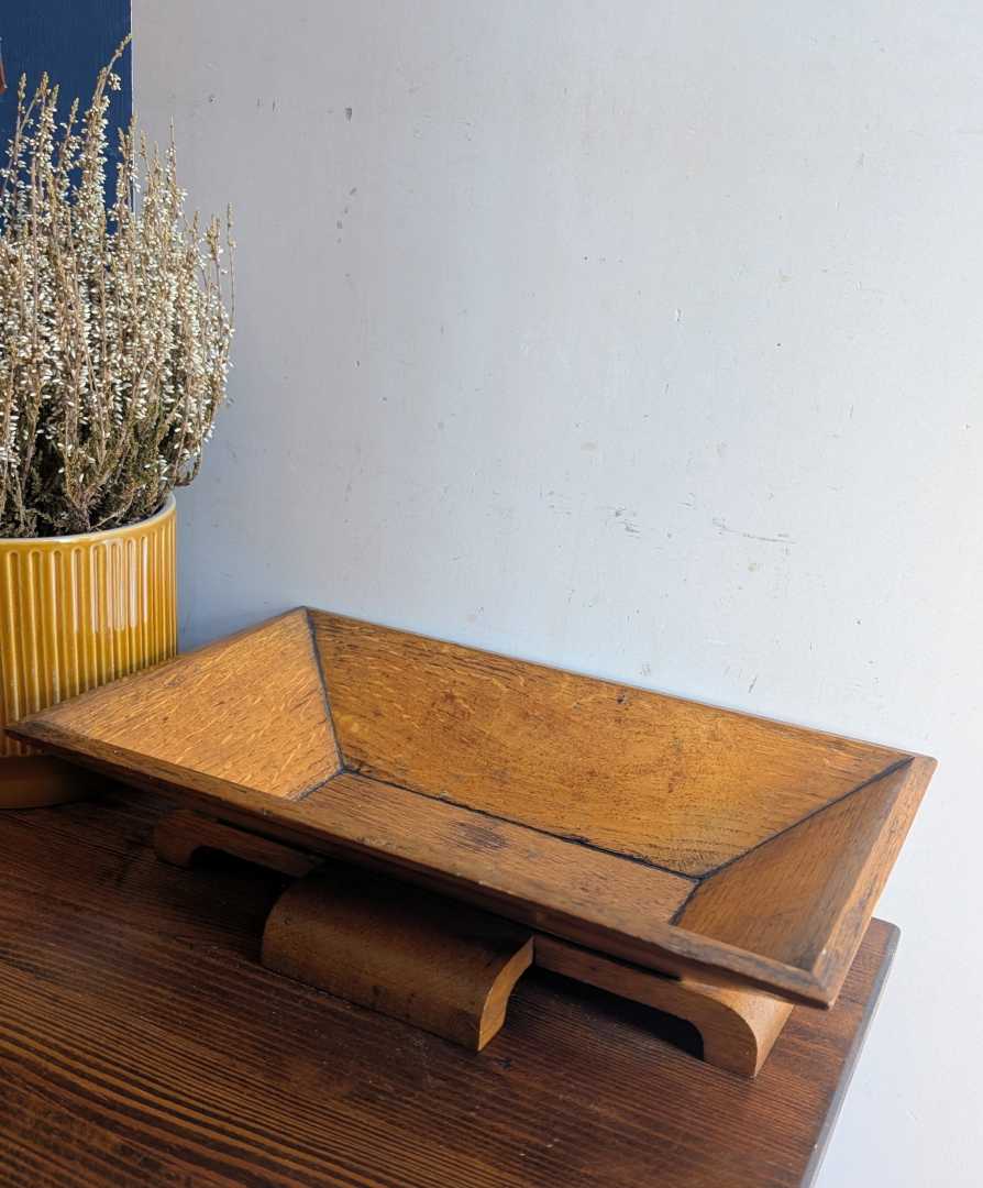 Art Deco golden oak dish - Image 8