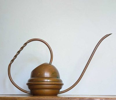 Unique vintage brass watering can