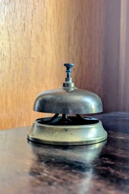 Vintage brass reception bell