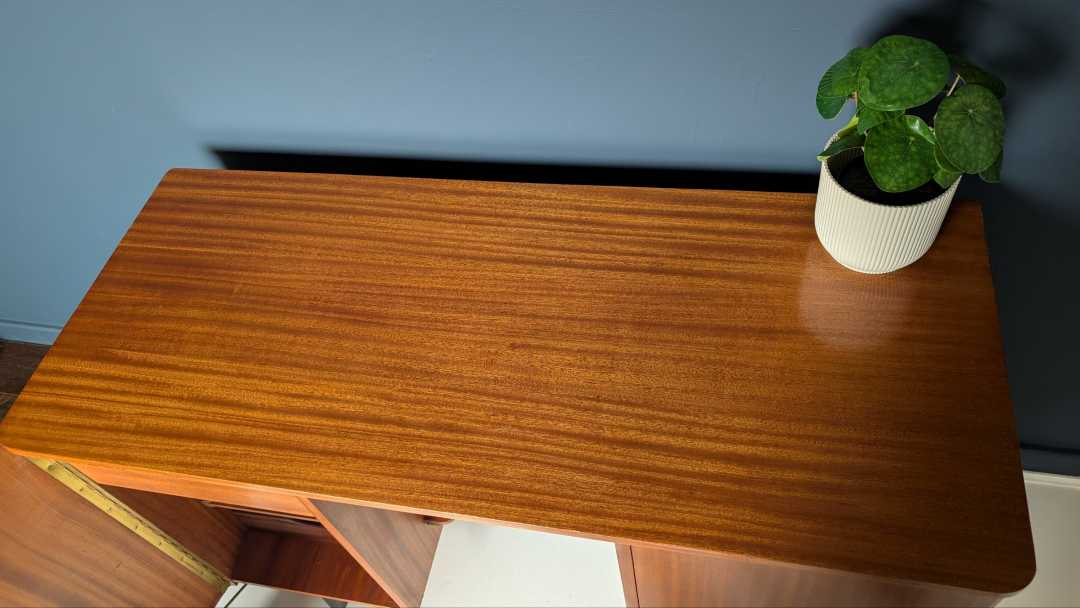 Midcentury teak folding metamorphic desk - Image 12