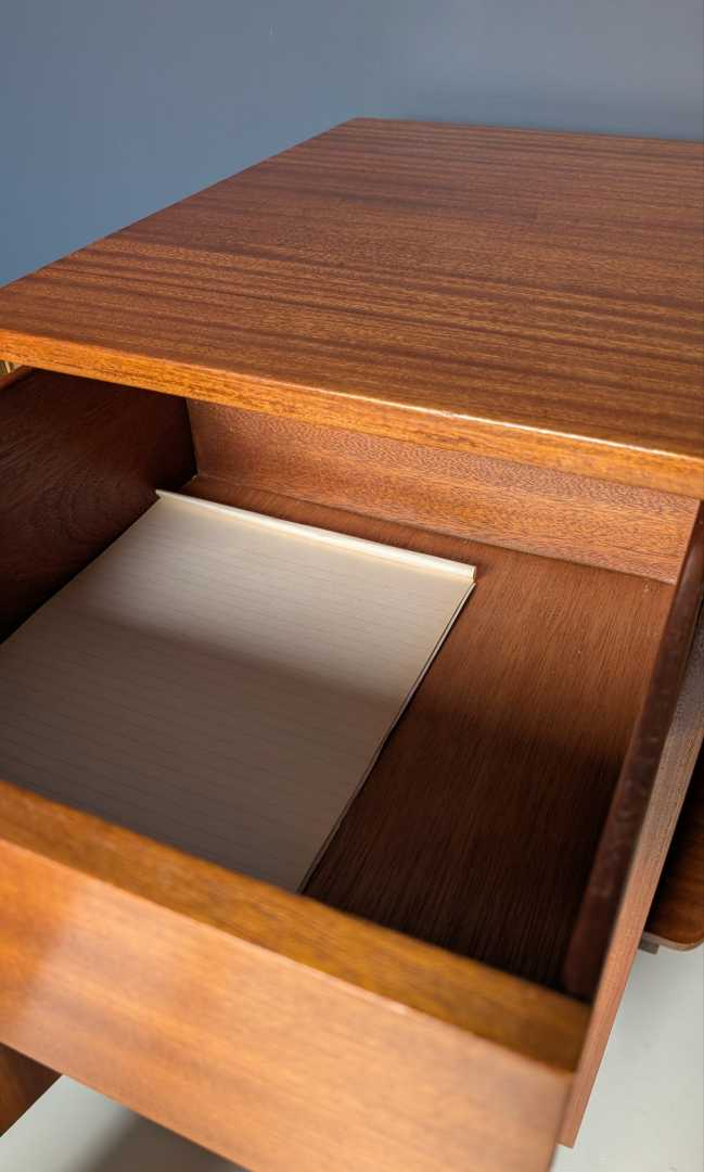 Midcentury teak folding metamorphic desk - Image 8