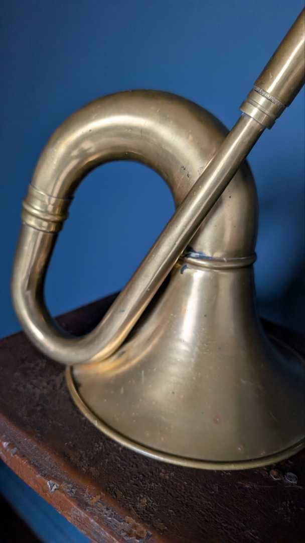 Large vintage brass classic car horn - Image 5