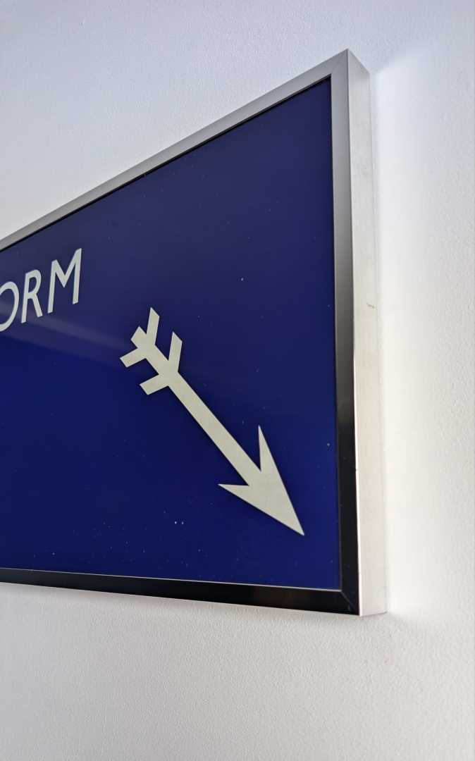 British Rail 'Platform' sign, framed - Image 3