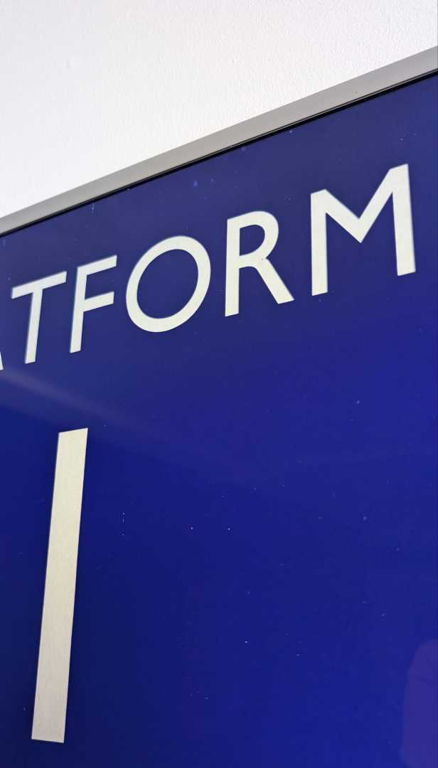 British Rail 'Platform' sign, framed - Image 6