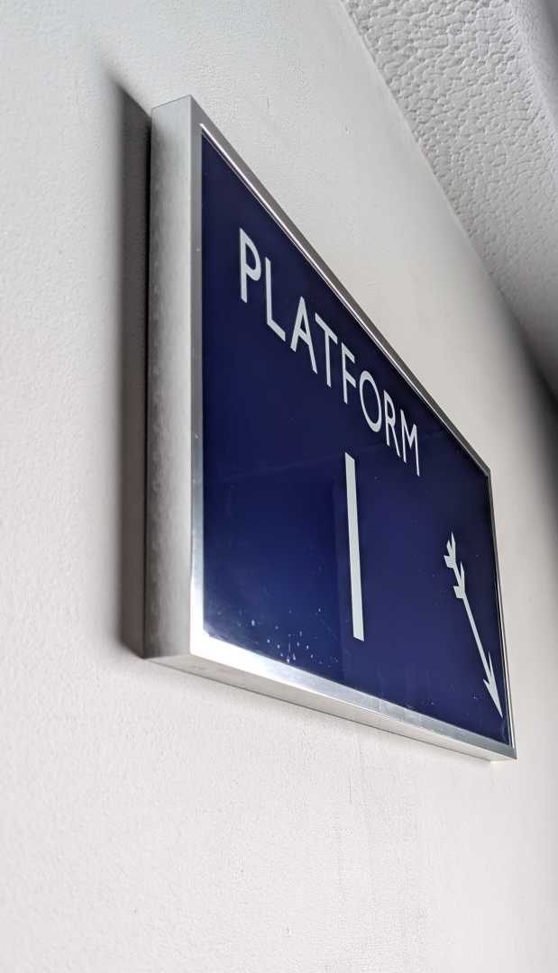 British Rail 'Platform' sign, framed - Image 5