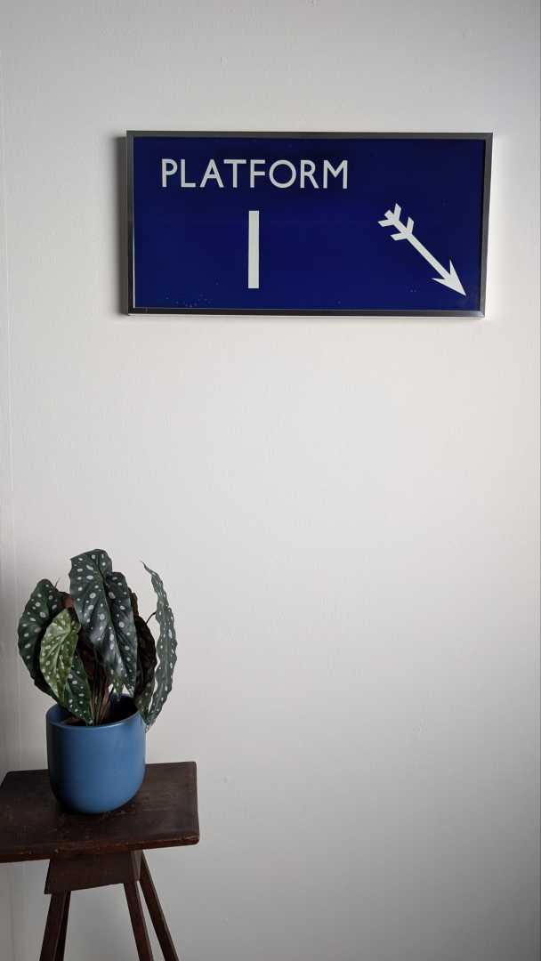 British Rail 'Platform' sign, framed - Image 12