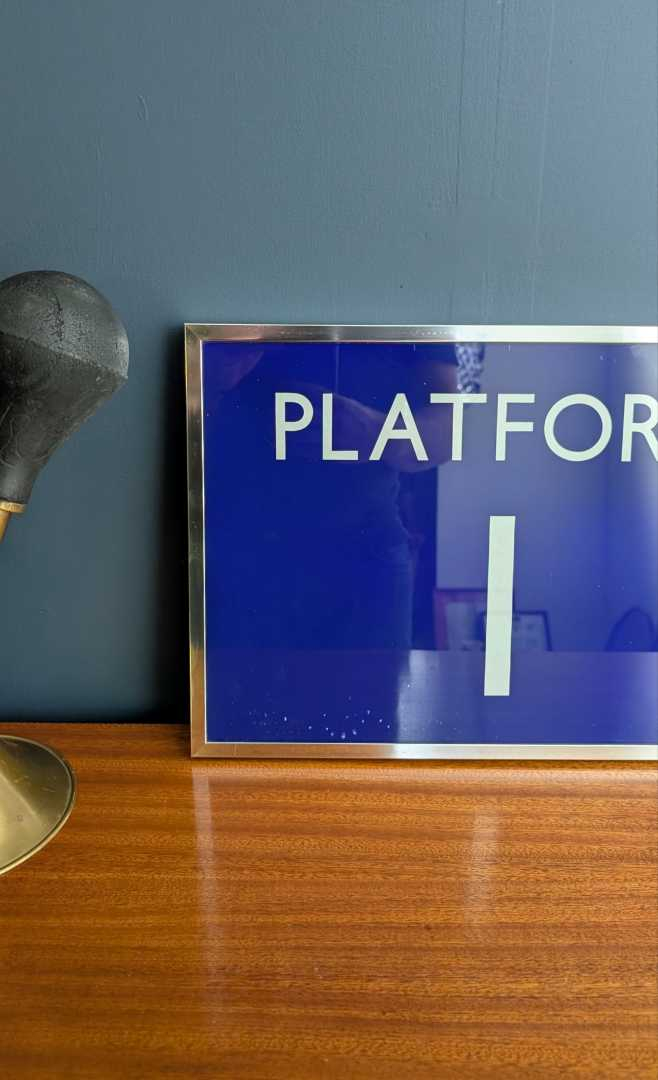 British Rail 'Platform' sign, framed - Image 9