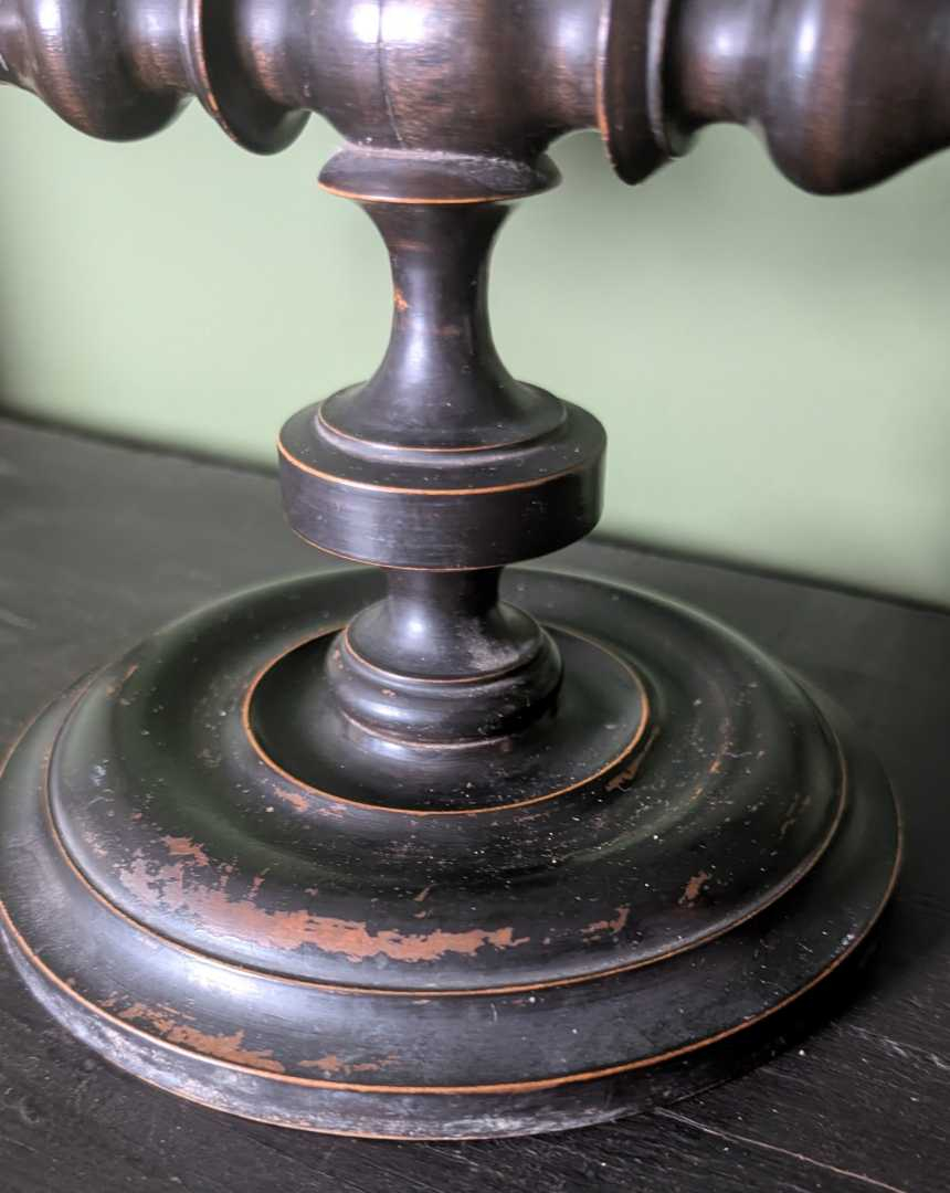 19th century tilting mirror with candle sconces - Image 4
