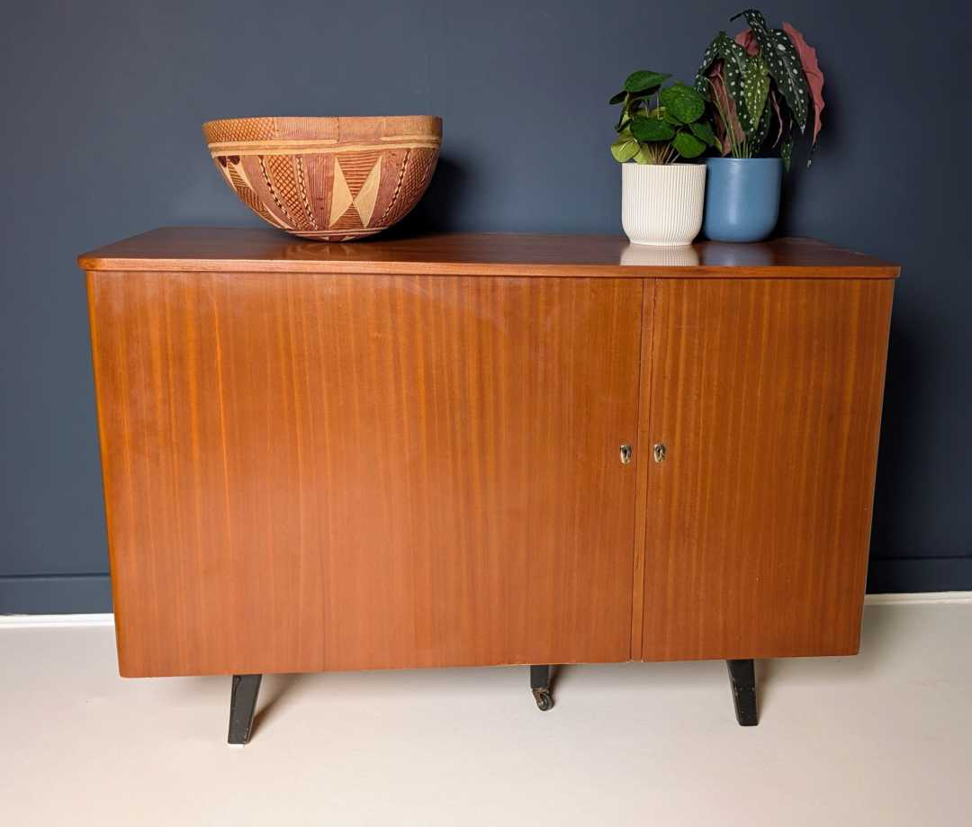 Midcentury teak folding metamorphic desk - Image 14