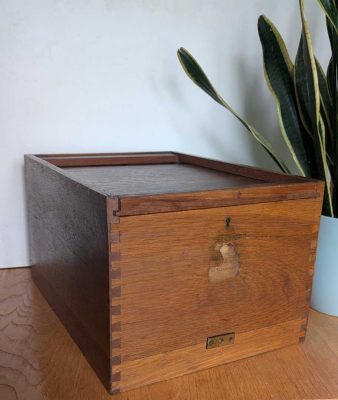Edwardian tambour top cabinet